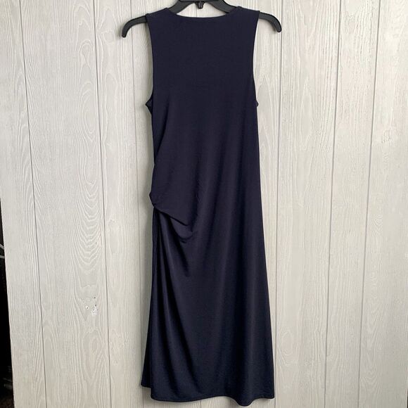 Express Blue Sleeveless Midi Dress Size Medium NWT - Picture 5 of 5